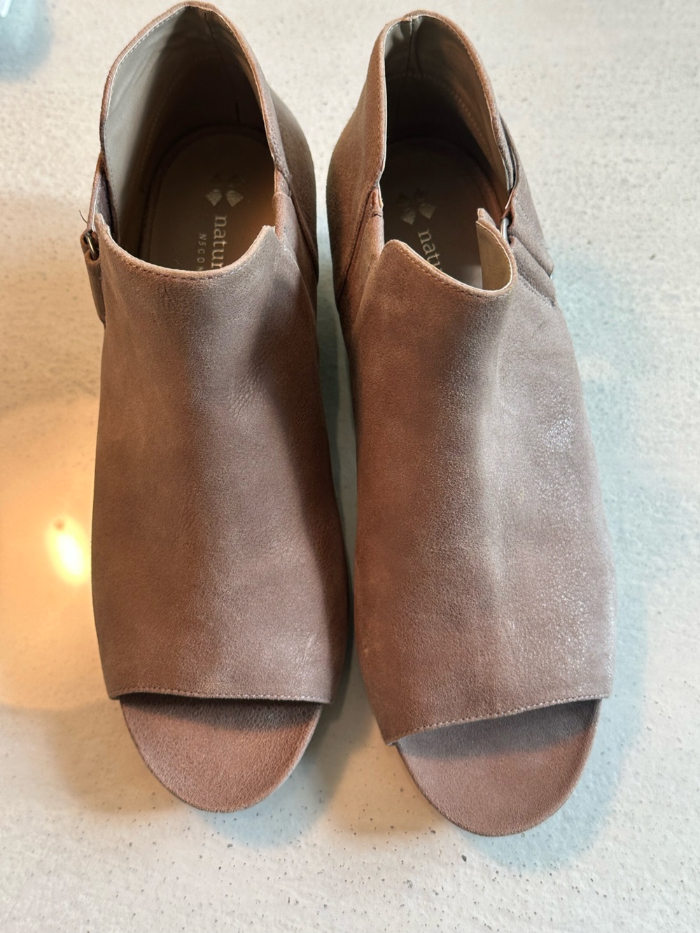 Naturalizer open toe bootie